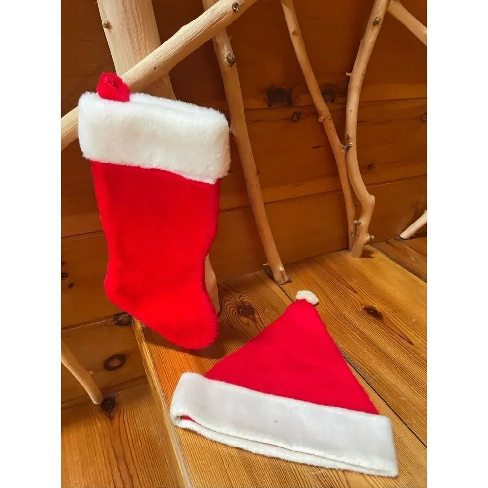 Stocking and Santa Hat